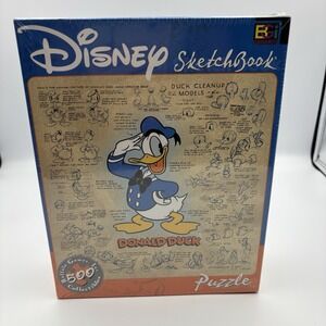 Disney‎ Sketchbook Donald Duck 529 Piece Jigsaw Puzzles Buffalo Games 18" x 18"